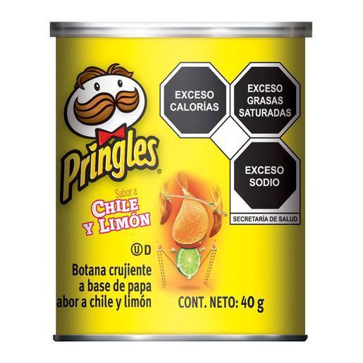 Papas Pringles Chile Y Limon Cont. 40g.