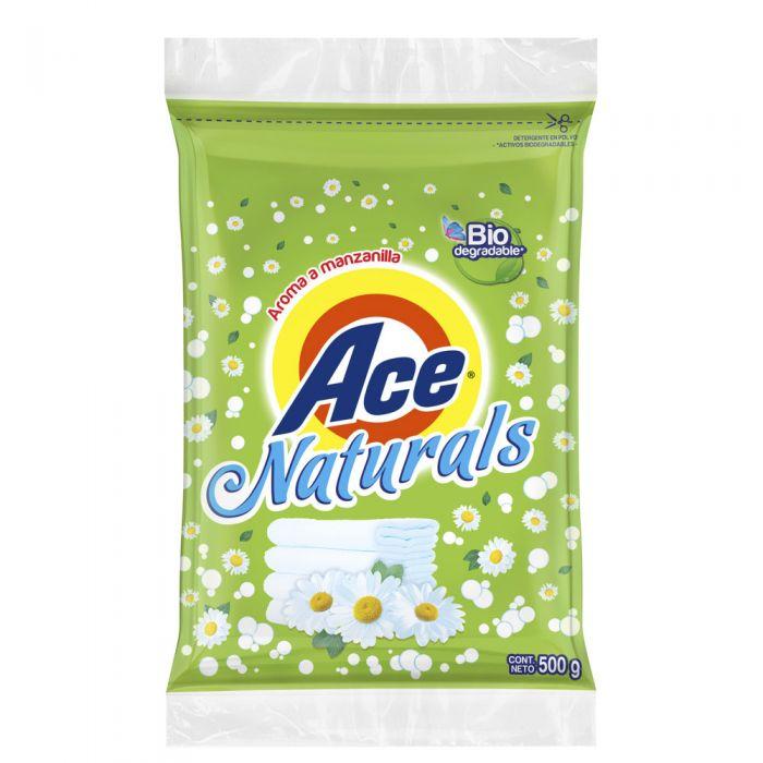 Detergente en polvo Ace Naturals Cont. 500gr.