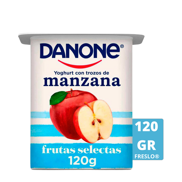 Yoghurt con Manzana frutas selectas Danone 120g.