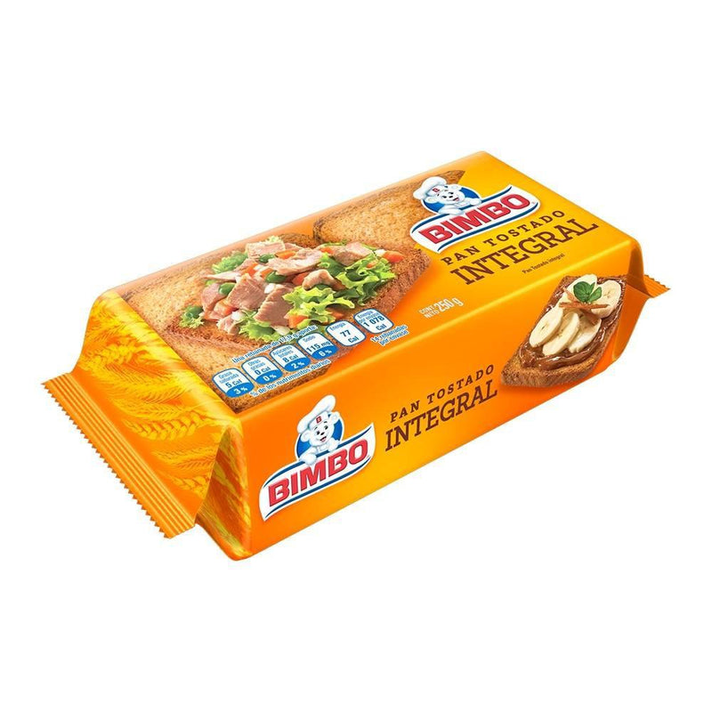 Pan Tostado Bimbo Integral Cont. 250g.