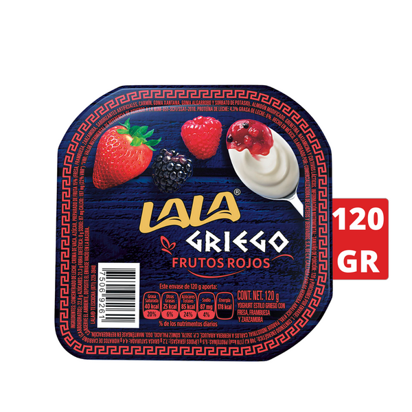 Yoghurt Lala Griego frutos Rojos 120 g