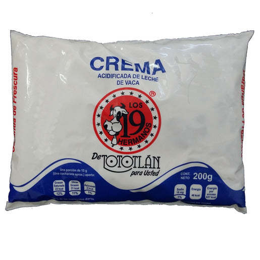 Crema Los 19 hermanos 200g.