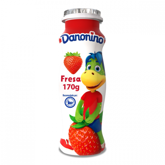 Danonino sabor fresa Bebible 170g.