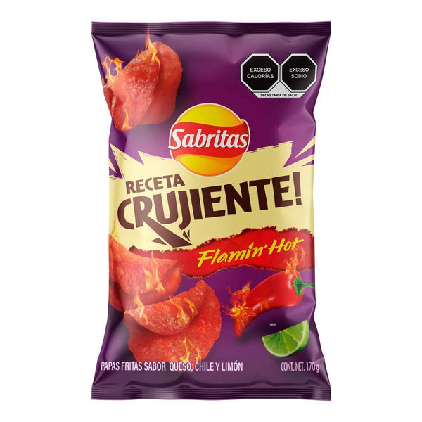 Sabritas  Receta Crujiente Flamin Hot 170gr