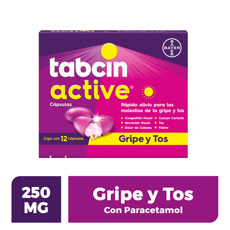 Tabcin Active capsulas c/12cap.