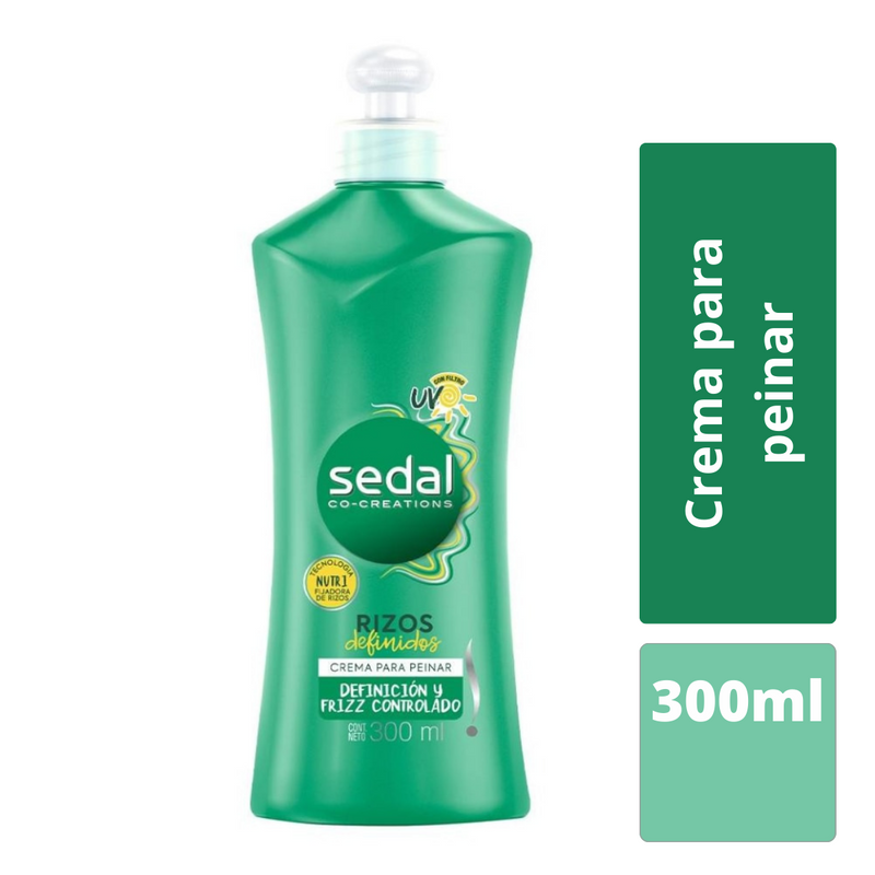 Crema para peinar Sedal Rizos definidos Cont. 300ml.