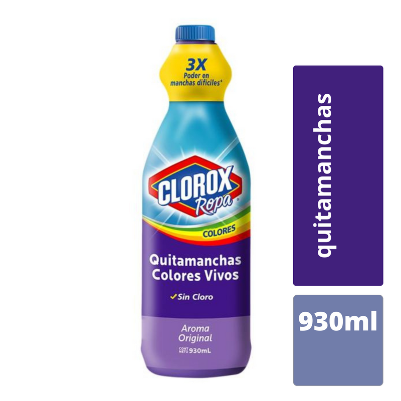 Quitamanchas Clorox ropa colores 930ml