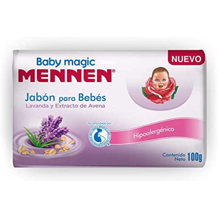 Jabón para Bebés Lavanda y Extracto de Avena Mennen 100g.