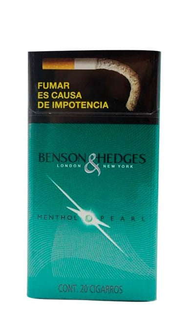 Cigarros Benson & Hedges mentol pearl c/20pz.