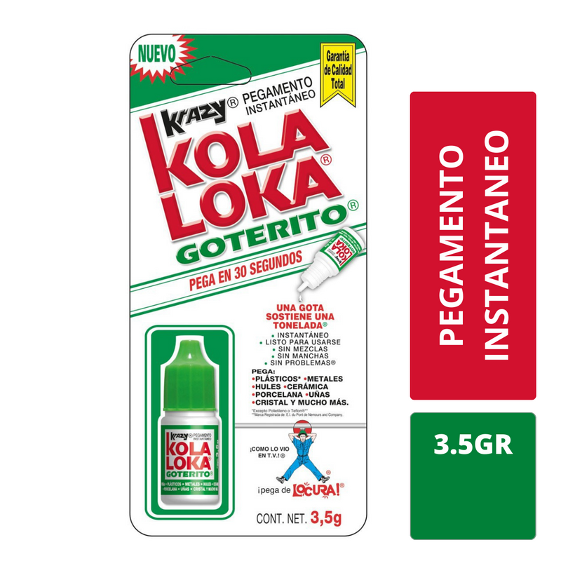 Pegamento Instantáneo Kola Loka Goterito 3.5 Gr