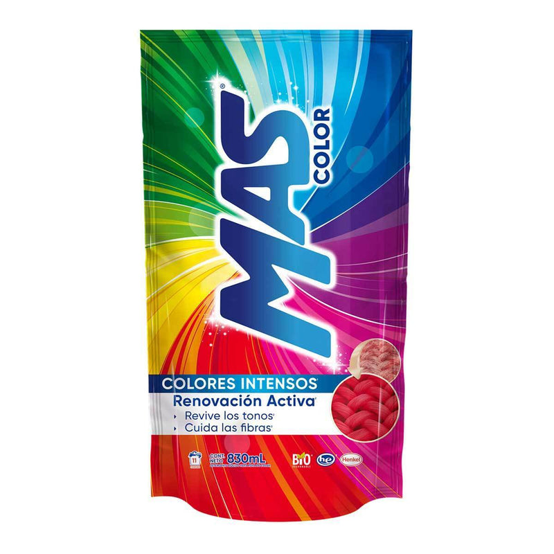 Detergente Mas Color liquido Cont. 830ml.