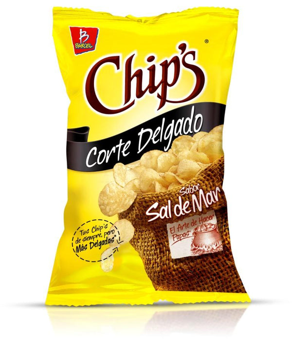 Chips Sal Barcel Cont. 170g.