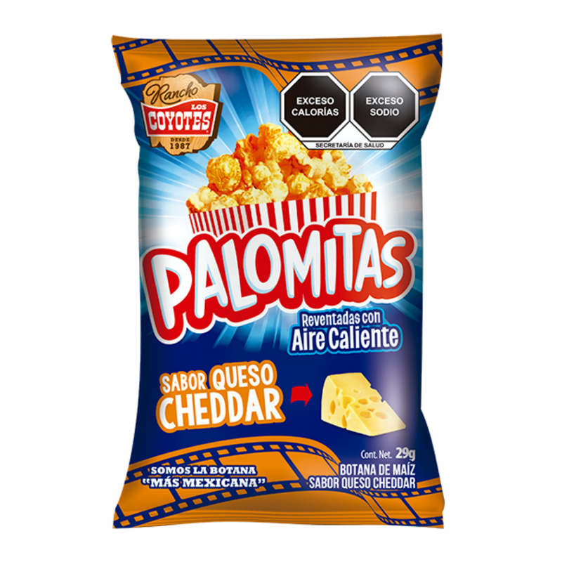 Palomitas Queso Cheddar Los Coyotes 35g.