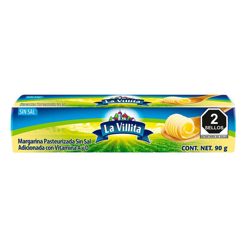 Margarina sin sal La Villita 90g.