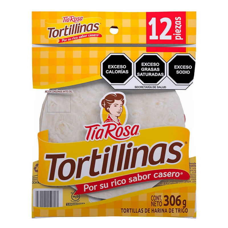 Tortillas de harina Tia Rosa Tortillinas Cont. 306g. 12pz.