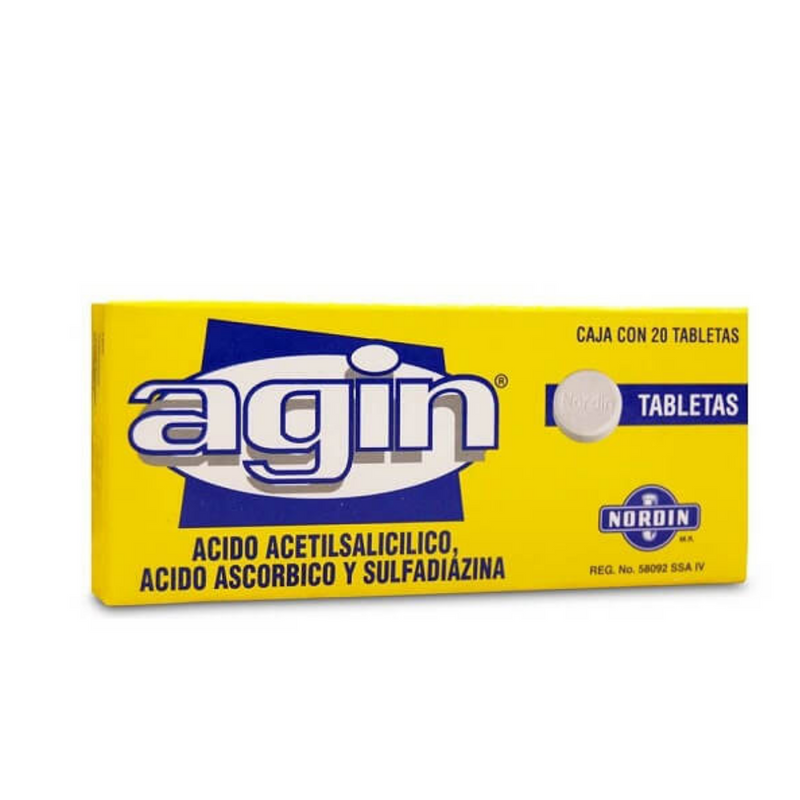 AGIN ORAL 20 TABLETAS