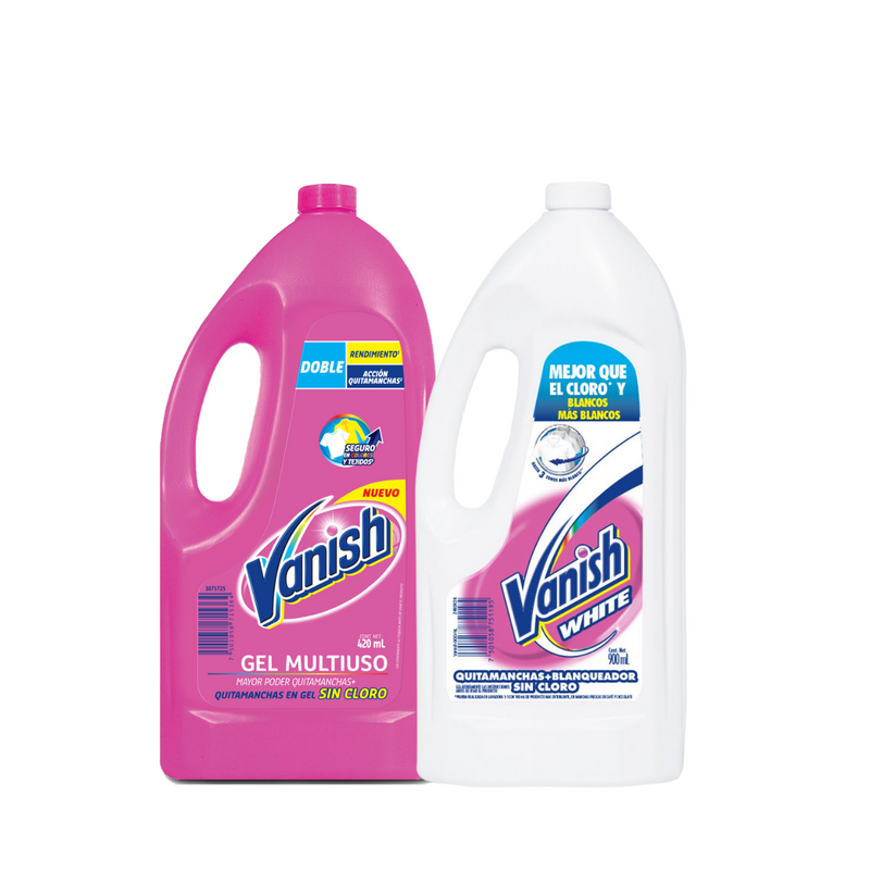 Vanish mix gel Rosa 925ml. + Blanco 900ml.
