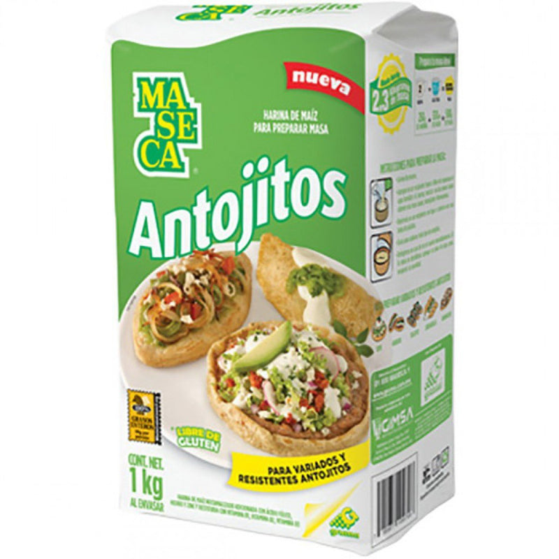 Harina de maiz maseca antojitos Cont. 1pz. 1kg.