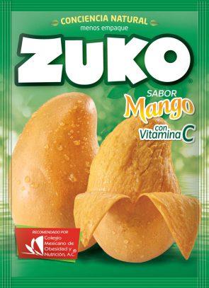 Concentrado En Polvo Zuko mango 15 Gr
