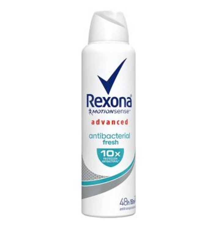 Antitranspirante Rexona Motion Sense advanced antibacterial fresh aerosol para dama Cont. 90g.