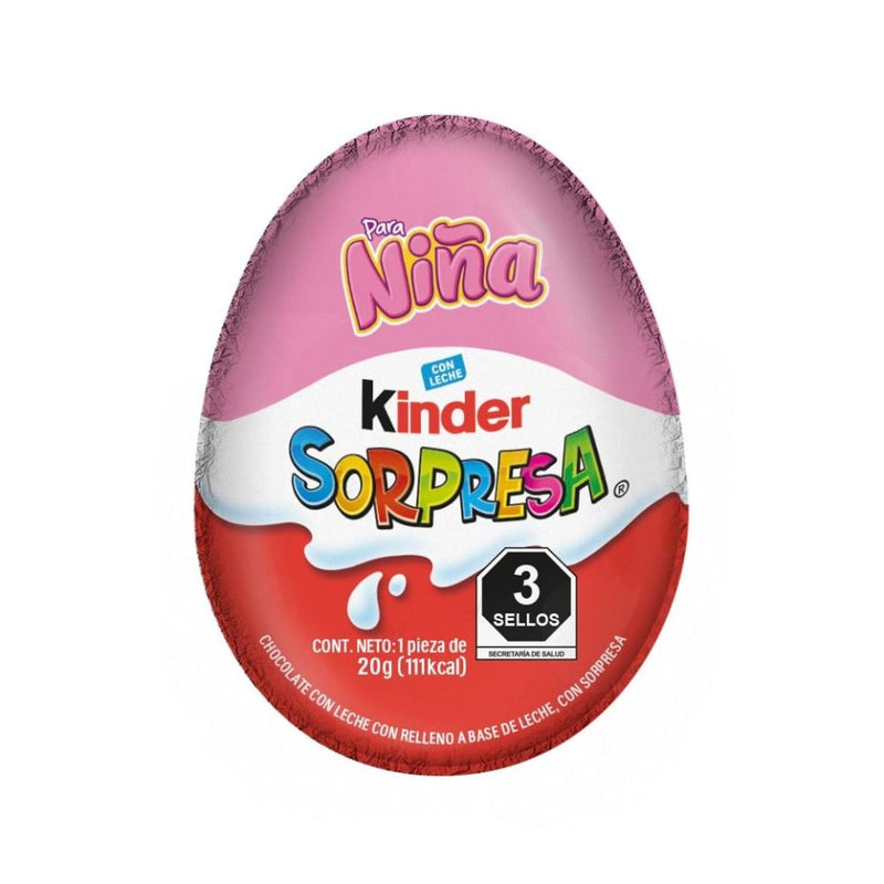 Chocolate kinder Sorpresa Niña Cont. 1pz. 20g.