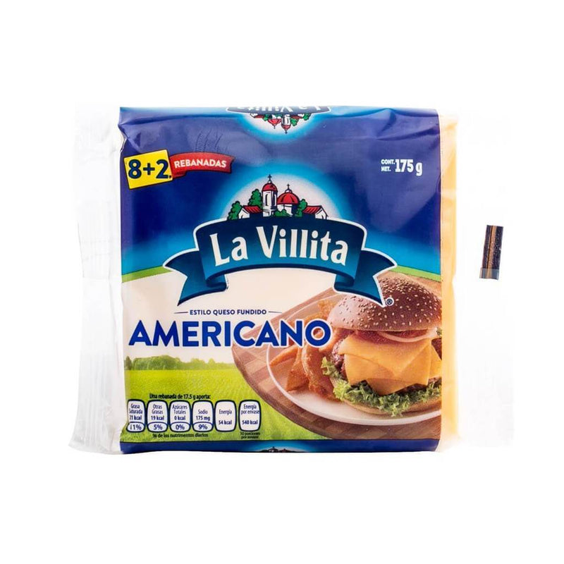 Queso Americano La villita 175g.