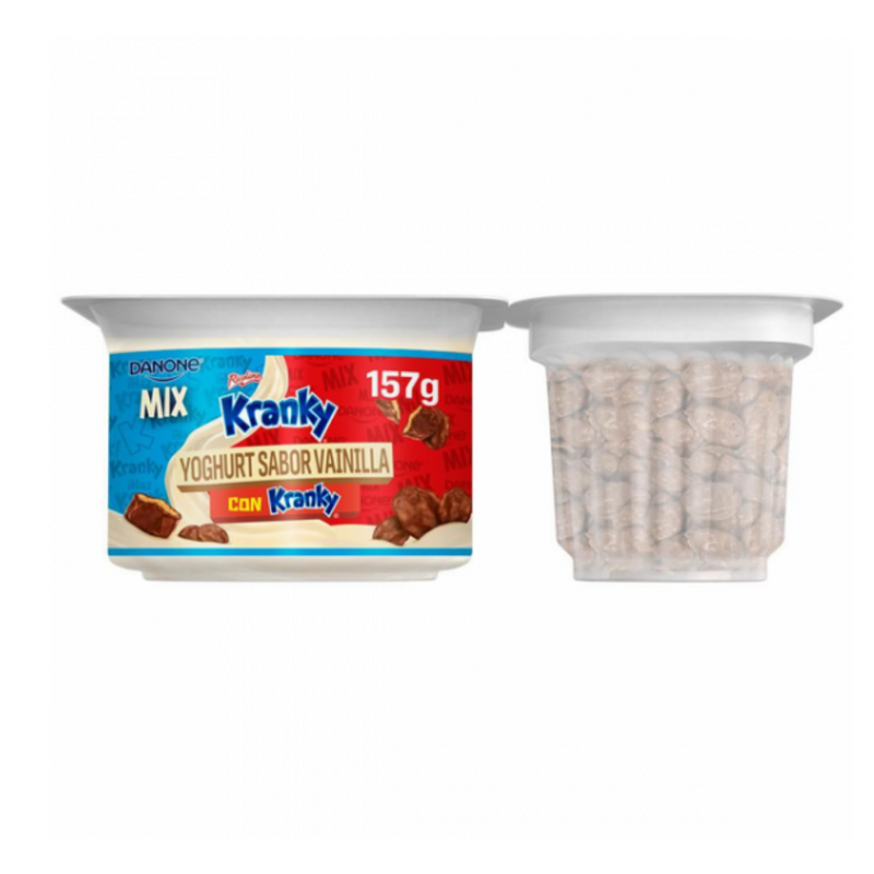 Danone Yogurt con Kranky Sabor Vainilla 157 gr