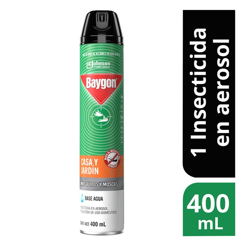 Insecticida Baygon Casa y Jardin Aerosol Cont. 400ml.