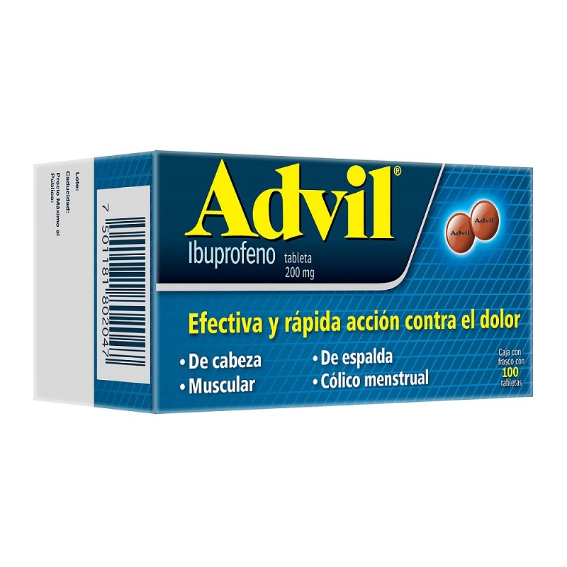 Advil Ibuprofeno 200mg. cont. 1tab.