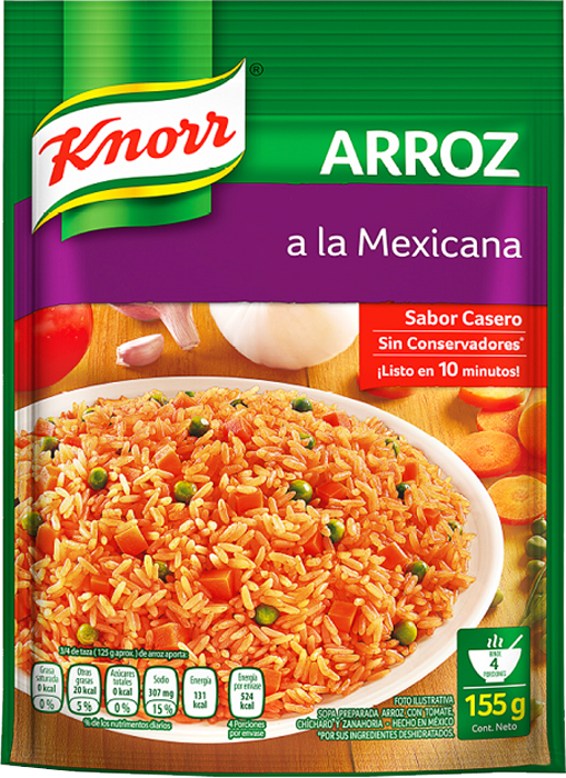 Arroz a la mexicana Knorr 155g.