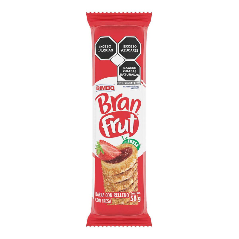 Barra Bran frut Fresa Bimbo 58g.