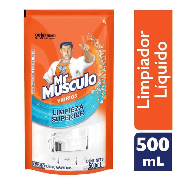 Limpiador Liquido Mr Musculo vidrios 500ml