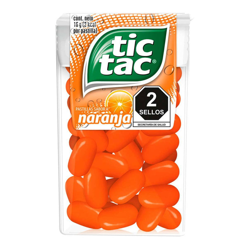 Pastillas Tic Tac Sabor Naranja 16 Gr