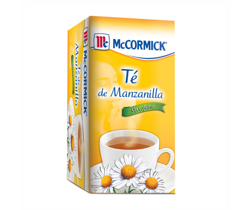 Té de Manzanilla sin cafeína McCormick 25 sobres