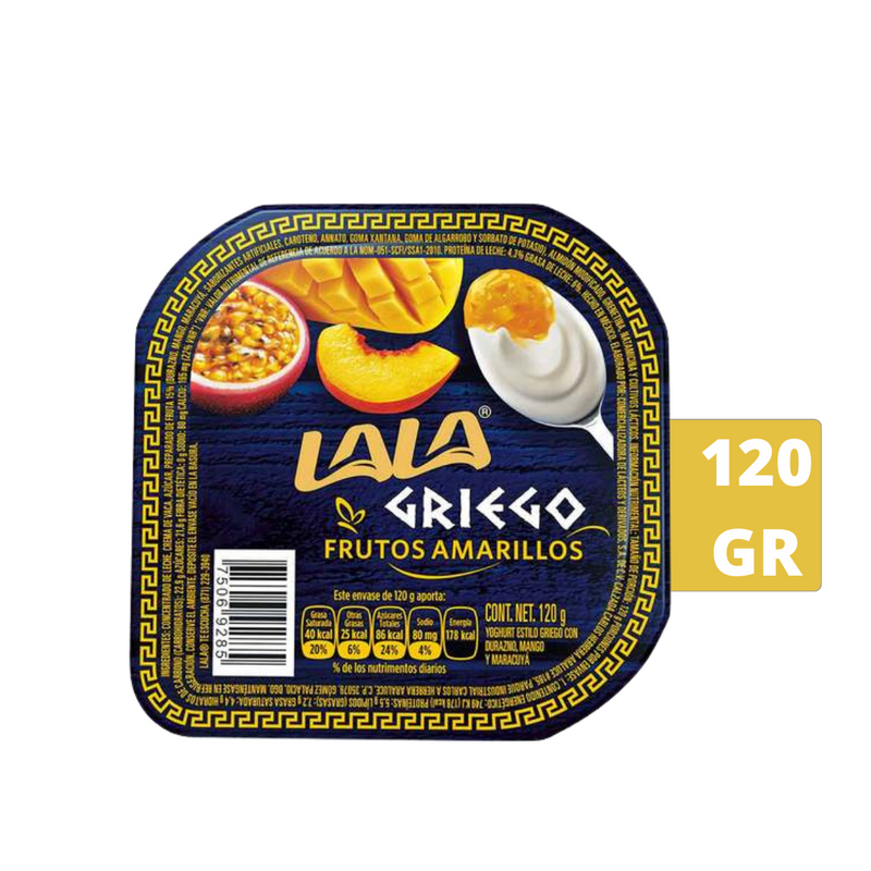 Yoghurt Lala Griego frutos amarillos 120 g