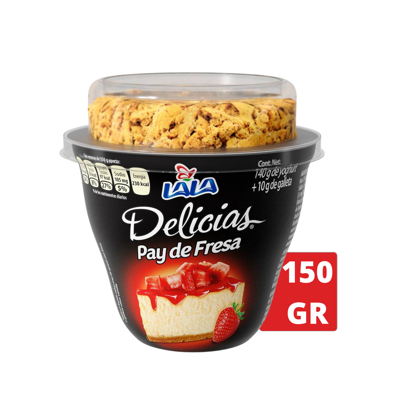 Yoghurt Lala Delicias pay de fresa 150 g