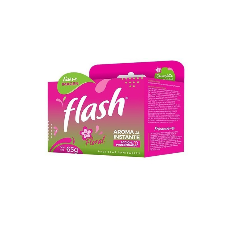 Pastillas Sanitarias Floral Flash 65g.