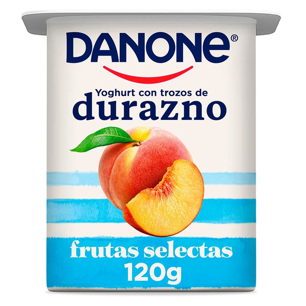 Yoghurt con Durazno Frutas selectas Danone 120g.