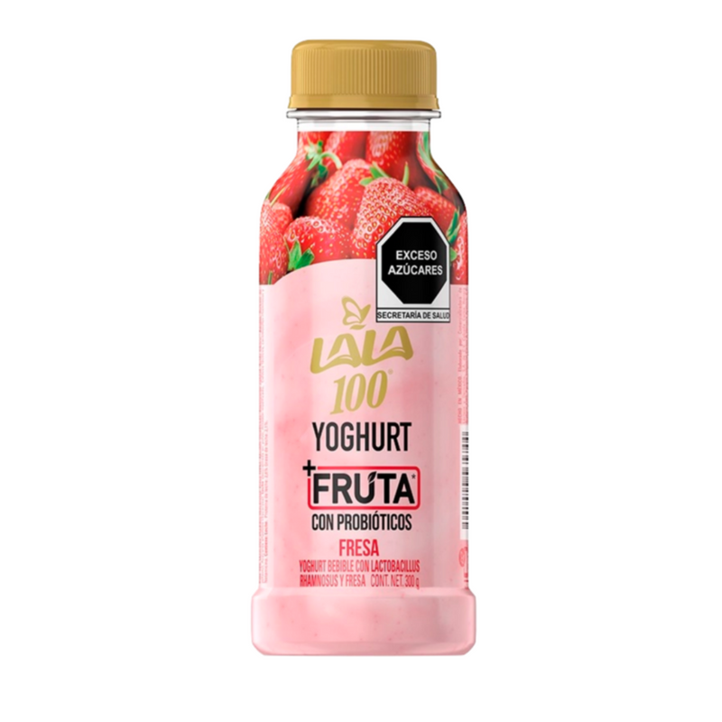 Yoghurt bebible sabor Fresa Botella 300 g Lala 100