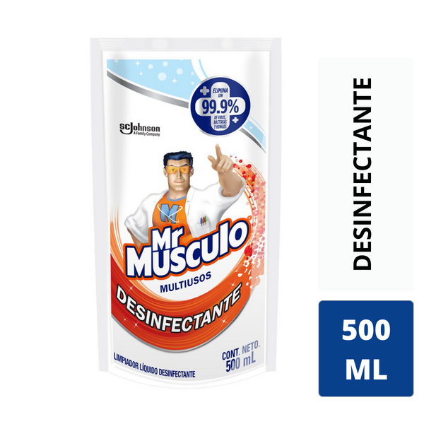 Limpiador Liquido Mr. Musculo Desinfectante Cont. 500ml.
