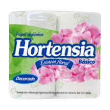 Papel Higienico Hortensia basico 4pz 200 hojas