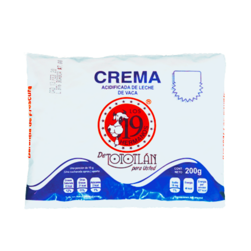 Crema Los 19 hermanos 200g.