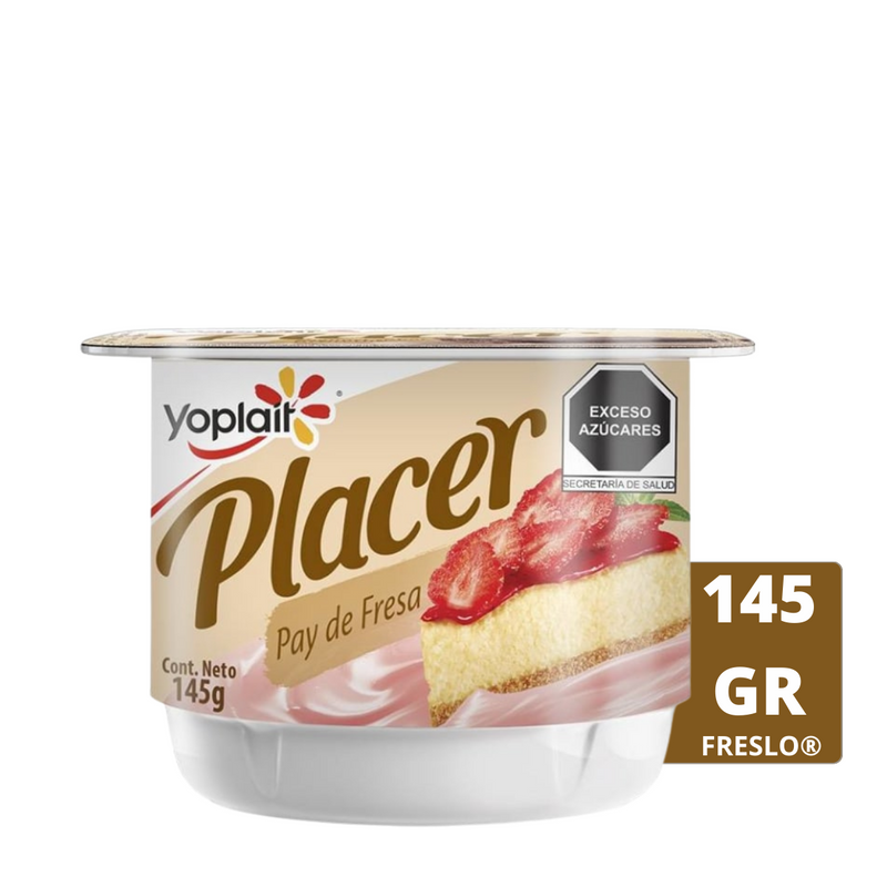 Yoghurt Yoplait Placer sabor Pay de fresa 145gr