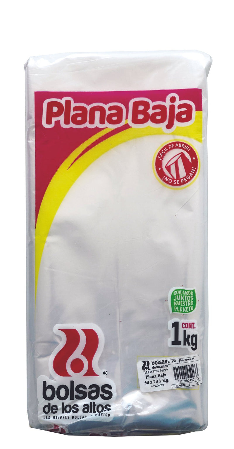 Bolsa Plana Baja 50x70 De los Altos 1kg.