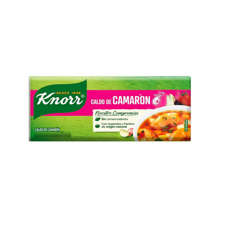 Caldo de camarón Knorr 2 cubos de 10,5g. c/u