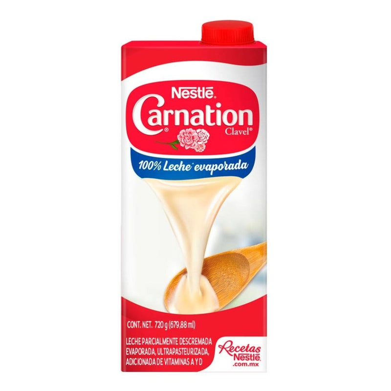 Leche Evaporada Carnation Clavel 720g. (679,88ml)