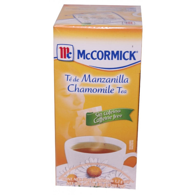 Té de Manzanilla sin cafeína McCormick 25 sobres