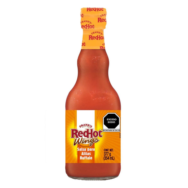 Red Hot wings Salsa para alitas Buffalo 354ml.