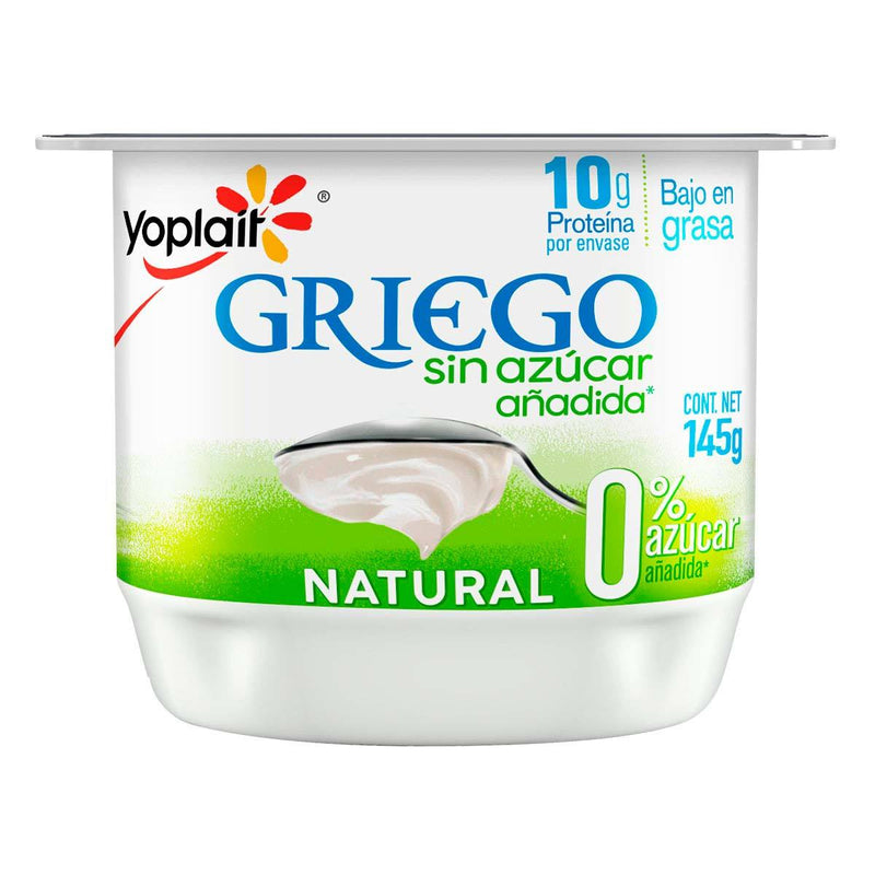 Yoghurt Griego Natural sin azucar Yoplait 145gr.